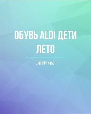 Купить Обувь ALDI дети лето#10 кг, ЛОТ №4453 оптом в Екатеринбурге и Свердловской области