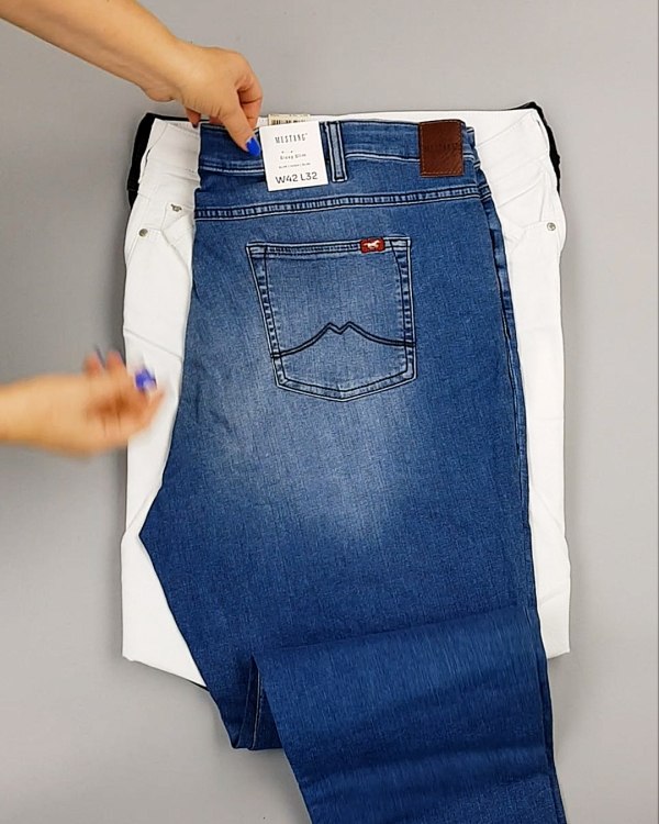 Фотография  193 - Джинсы MUSTANG м/ж#5 кг, ЛОТ №6957 оптом в Екатеринбурге и Свердловской области