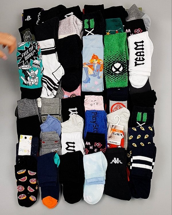 Фотография  963 - Носки дети СТОК зима#5 кг, ЛОТ №6988 оптом в Екатеринбурге и Свердловской области