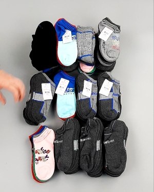 Фотография  570 - Носки дети лето CAN 084#5 кг, ЛОТ №8001 оптом в Екатеринбурге и Свердловской области