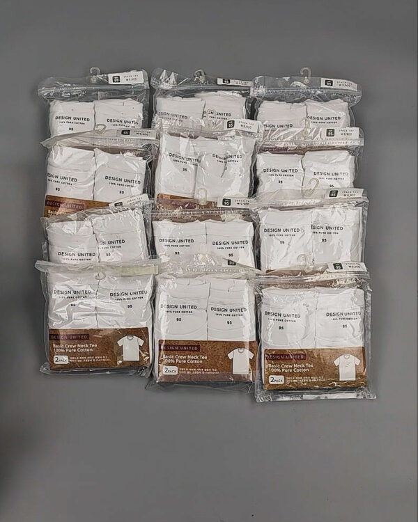 Фотография  769 - Футболка белая муж Корея 085#5 кг оптом в Екатеринбурге и Свердловской области