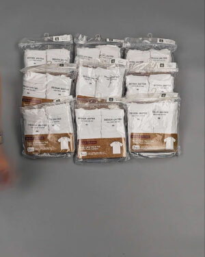 Фотография  292 - Футболка белая муж Корея 085#5 кг оптом в Екатеринбурге и Свердловской области