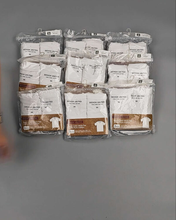 Фотография  813 - Футболка белая муж Корея 085#5 кг оптом в Екатеринбурге и Свердловской области