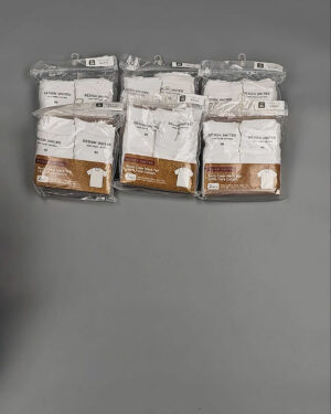 Фотография 985 - Футболка белая муж Корея 085#5 кг оптом в Екатеринбурге и Свердловской области