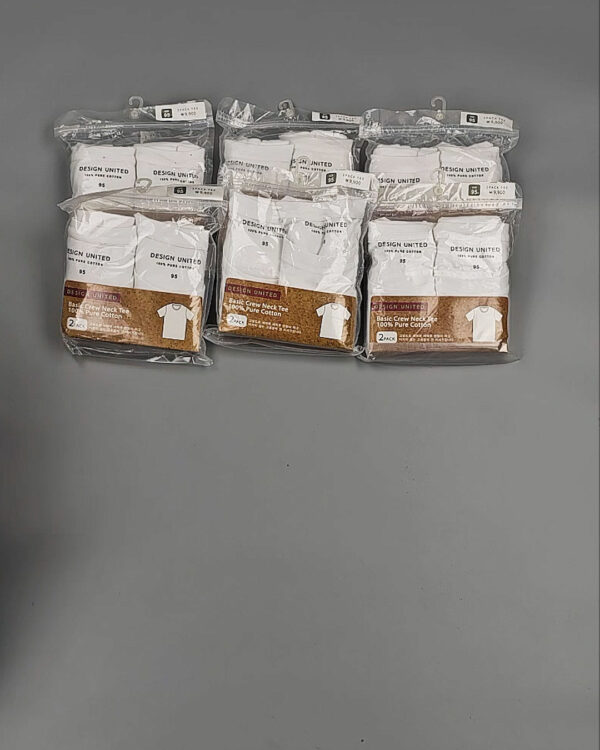 Фотография  817 - Футболка белая муж Корея 085#5 кг оптом в Екатеринбурге и Свердловской области