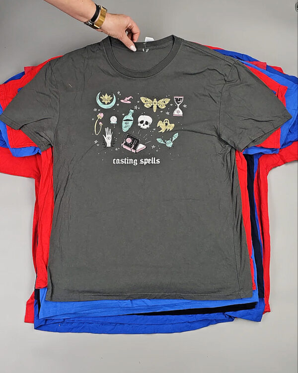 Фотография  629 - Футболки м/ж (Super T-Shirts Printed)#10 кг, ЛОТ СХ-0271 оптом в Екатеринбурге и Свердловской области